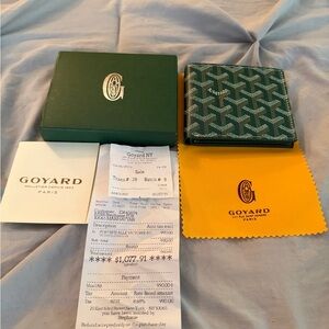Goyard Portefeuille Victoire Men’s Green Wallet